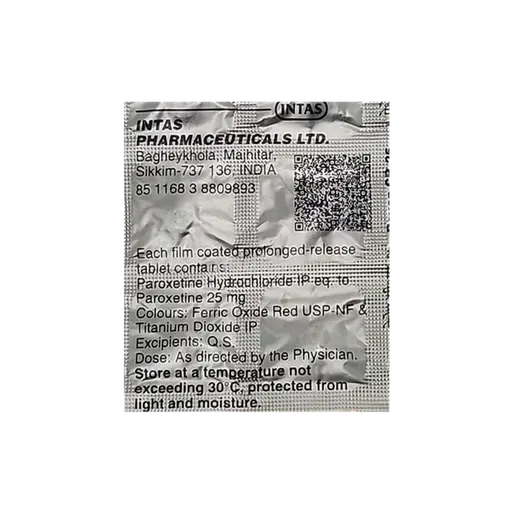 pexep cr 25mg tablet 15's